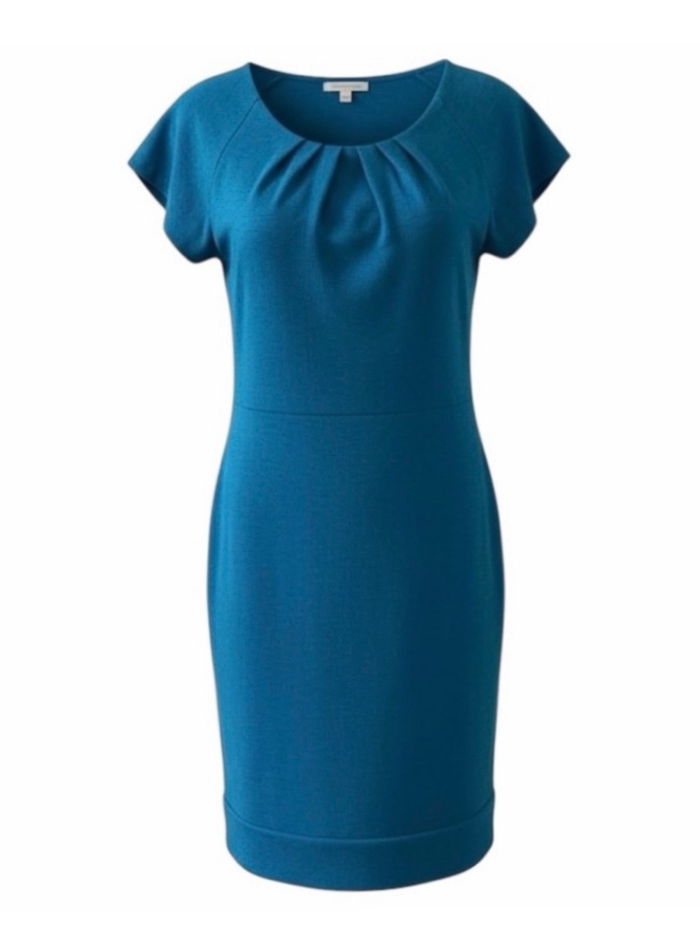 Diane von Furstenberg Teal Blue Short Sleeve Shalom Shift Dress Size 4